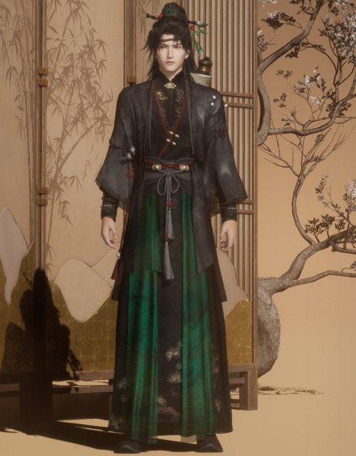 Willow Breeze (M) | Where Winds Meet Where Winds Meet Willow Breeze male outfit.